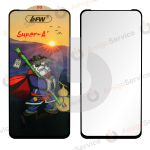 Стекло защитное для Xiaomi Redmi Note 12 4G/ Note 12 5G/ Poco X5 5G/ Realme 10 Pro 5G/ C55 (Super A+) черное фото