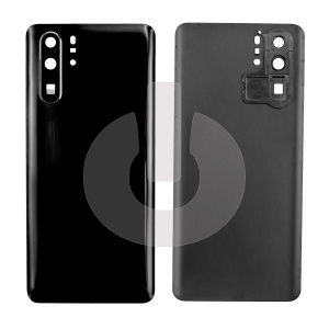 Крышка задняя для Huawei P30 Pro (VOG-L29) со стеклом камеры черная