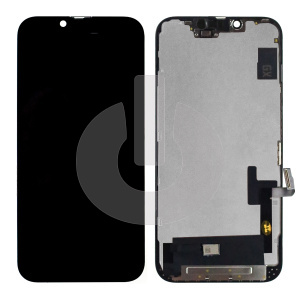 Дисплей с тачскрином для iPhone 14 черный Hard OLED GX фото