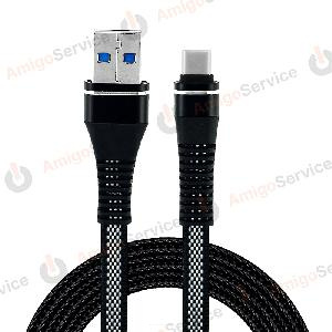 Кабель USB - Type-C в оплетке (плоский) АКЦИЯ