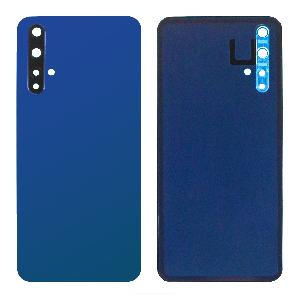 Крышка задняя для Huawei Honor 20 (YAL-L21) со стеклом камеры синяя Крышка задняя для Huawei Honor 20 (YAL-L21) со стеклом камеры синяя