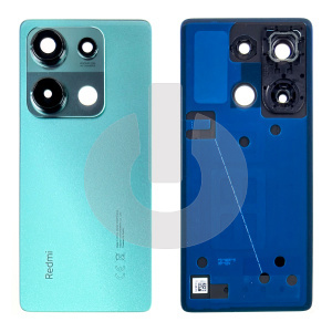 Крышка задняя для Xiaomi Redmi Note 14S (2502FRA65G) со стеклом камеры голубая фото