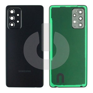 Крышка задняя для Samsung A72 (A725F) со стеклом камеры черная АКЦИЯ фото