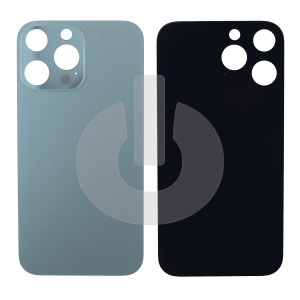 Крышка задняя для iPhone XR в корпусе 13 Pro/ 14 Pro (с большим вырезом) голубая фото
