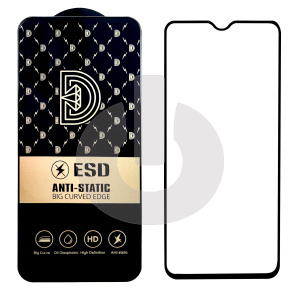 Стекло защитное для Xiaomi Redmi Note 8/ Note 8 2021 (Gold Diamond HD) черное фото