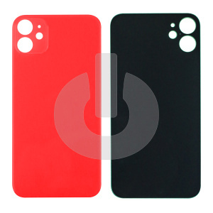 Крышка задняя для iPhone 12 (с большим вырезом) красная АКЦИЯ фото