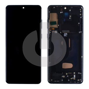 Дисплей с тачскрином для Samsung S20+ (G985F) в рамке черный In-Cell фото
