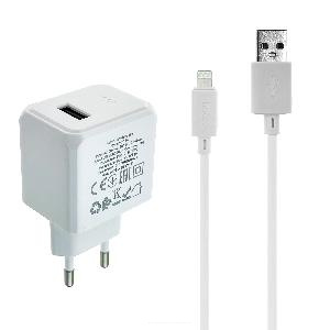 Зарядное устройство HOCO CS11A с кабелем USB - Lightning черное