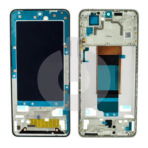 Рамка дисплея для Xiaomi Poco F4 (22021211RG) серебряная АКЦИЯ фото