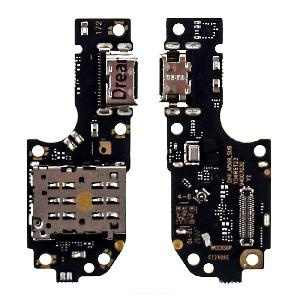 Шлейф/ плата зарядки для Huawei Nova Y90 (CTR-LX1) системный разъем/ микрофон/ коннектор SIM