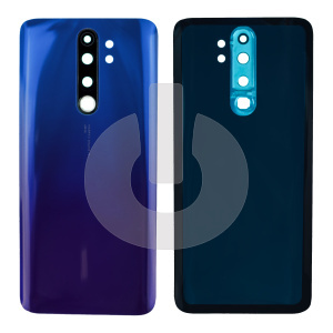 Крышка задняя для Xiaomi Redmi Note 8 Pro (M1906G7T) со стеклом камеры синяя фото