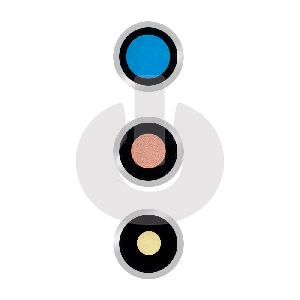 Стекло камеры для iPhone 13 Pro/ 13 Pro Max с серебряной гильзой ORG фото