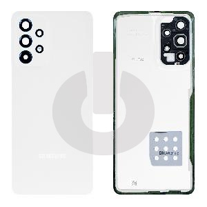 Крышка задняя для Samsung A33 5G (A336B) со стеклом камеры белая фото