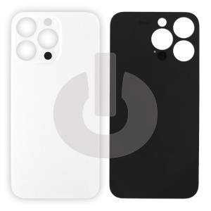 Крышка задняя для iPhone 14 Pro Max (с большим вырезом) белая Premium фото