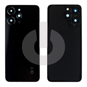 Крышка задняя для Xiaomi Redmi 12 4G (23053RN02Y) со стеклом камеры черная фото