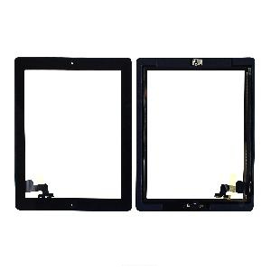 Тачскрин для iPad 2 (A1395/ A1396/ A1397) с кнопкой Home черный AAA АКЦИЯ