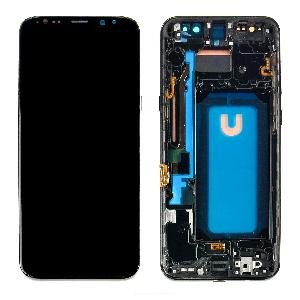 Дисплей с тачскрином для Samsung S8+ (G955F) в рамке черный In-Cell