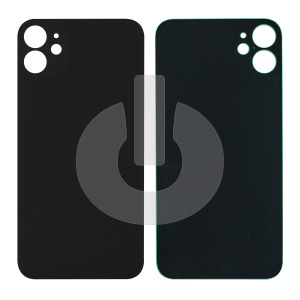 Крышка задняя для iPhone 11 (с большим вырезом) черная фото