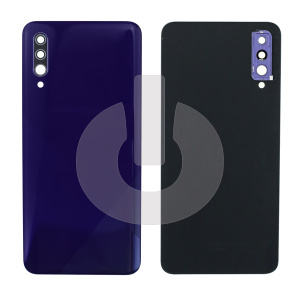 Крышка задняя для Samsung A30s (A307F) со стеклом камеры фиолетовая АКЦИЯ фото