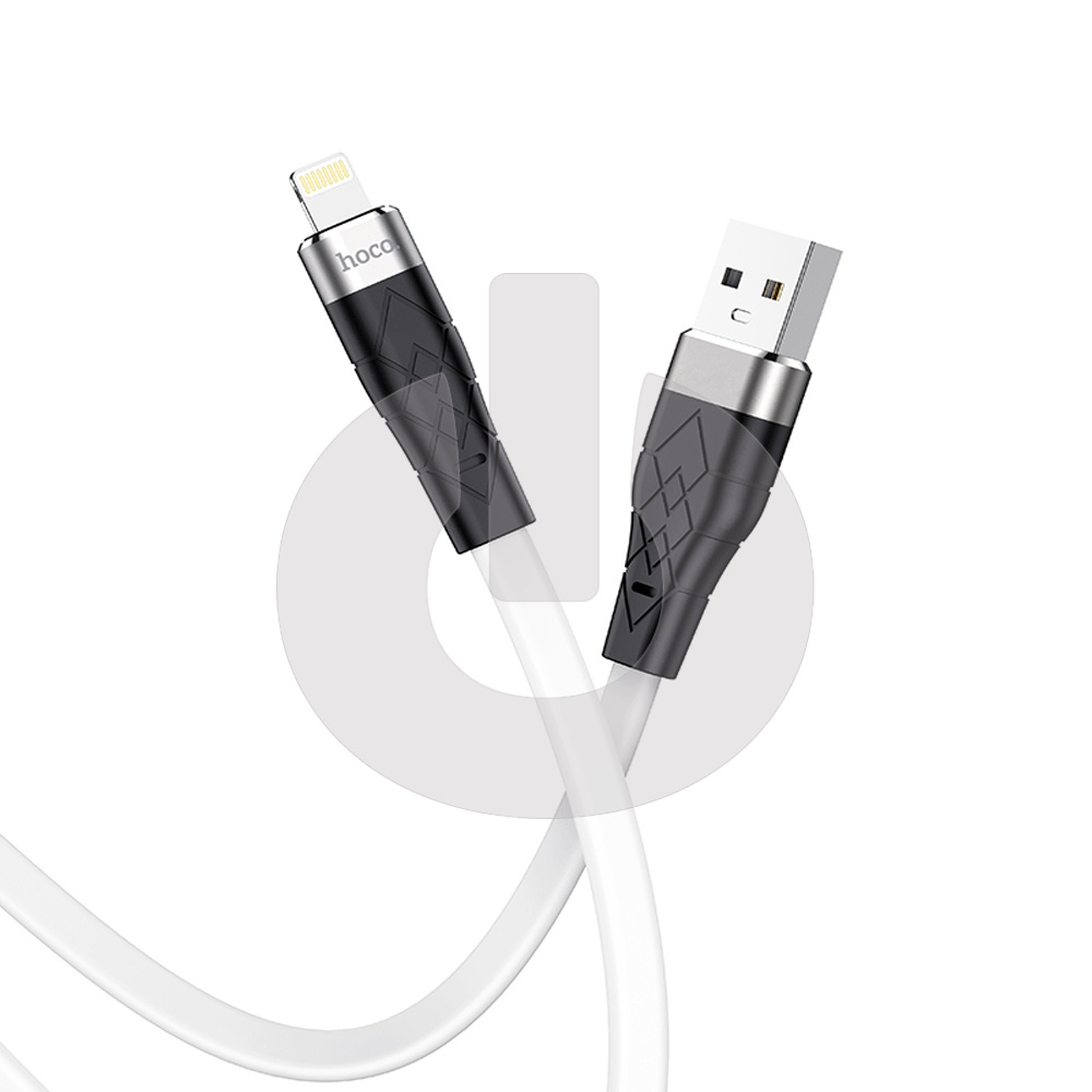 Кабель USB - Lightning HOCO X53 Silicone (1м х 2.4A) белый фото