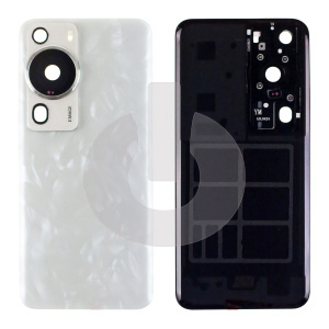 Крышка задняя для Huawei P60 Pro (MNA-LX9) со стеклом камеры белая фото