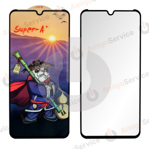 Стекло защитное для Realme C30 (RMX3581)/ C30s (RMX3690) (Super A+) черное фото