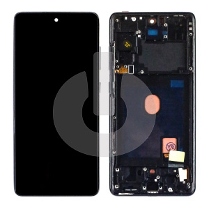 Дисплей с тачскрином для Samsung S20 FE (G780F) в рамке синий In-Cell