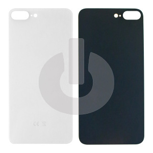 Крышка задняя для iPhone 8 Plus (с большим вырезом) белая Premium фото