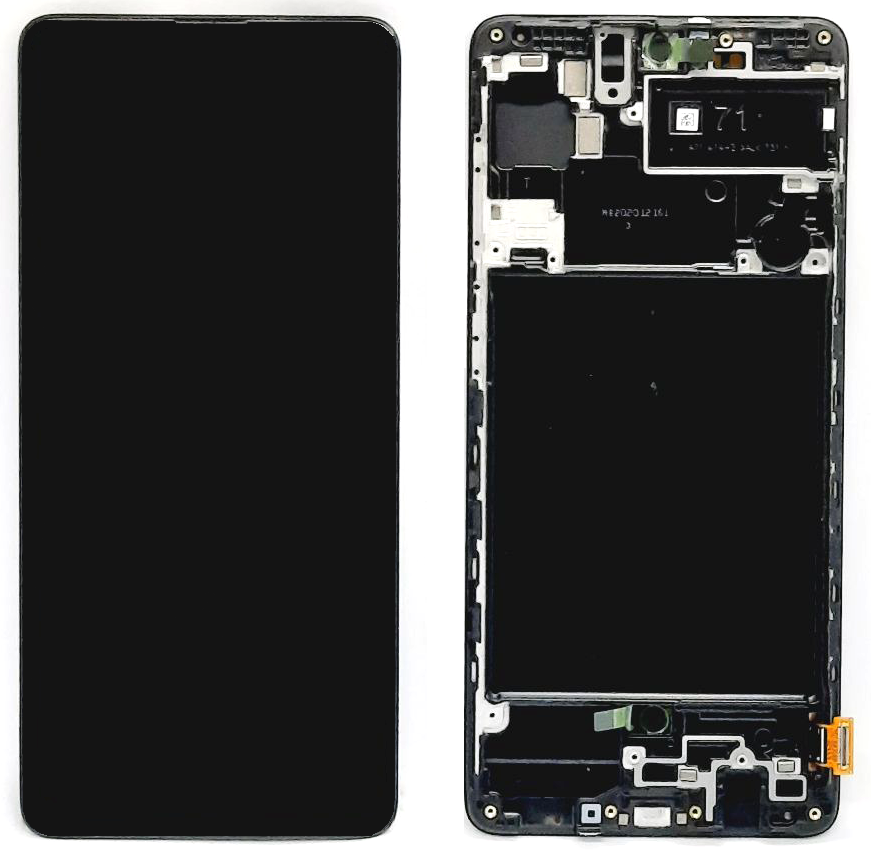 Дисплей с тачскрином для Samsung A71 (A715F) в рамке черный SVC-OR Дисплей с тачскрином для Samsung A71 (A715F) в рамке черный SVC-OR