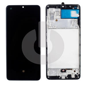 Дисплей с тачскрином для Samsung A32 (A325F) в рамке черный OLED фото