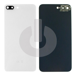Крышка задняя для iPhone 8 Plus со стеклом камеры белая Premium фото
