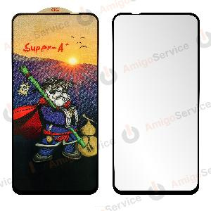 Стекло защитное для Huawei Honor 20/ 20 Pro/ 20S/ Nova 5T/ 5Z/ 5i Pro/ Mate 30 Lite (Super A+) черное 