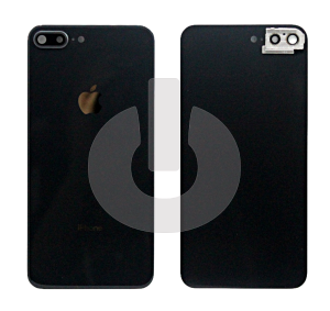 Крышка задняя для iPhone 8 Plus со стеклом камеры черная АКЦИЯ фото