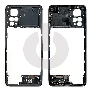 Средняя часть (рамка корпуса) для Xiaomi Redmi Note 11 Pro 4G (2201116TG)/ Note 11 Pro 5G (2201116SG) черная фото