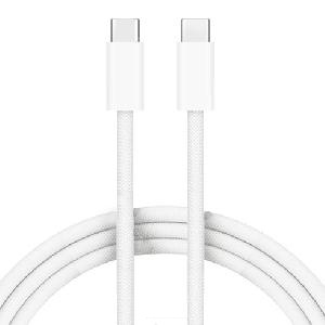 Кабель Type-C - Type-C (1м х 3A х 60W) белый НОВИНКА