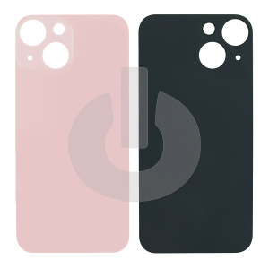 Крышка задняя для iPhone 13 (с большим вырезом) розовая Premium фото