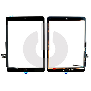 Тачскрин для iPad 9 10.2" (2021) (A2602/ A2604) с кнопкой Home черный ORG фото