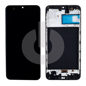 Дисплей с тачскрином для Samsung M31 (M315F) в рамке черный OLED FULL SIZE