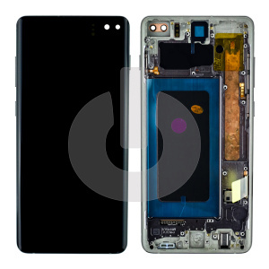 Дисплей с тачскрином для Samsung S10+ (G975F) в рамке черный ORG фото