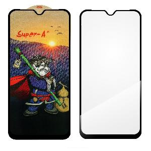 Стекло защитное для Samsung A14 4G (A145F) (Super A+) черное НОВИНКА