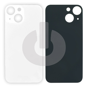 Крышка задняя для iPhone 13 Mini (с большим вырезом) белая фото
