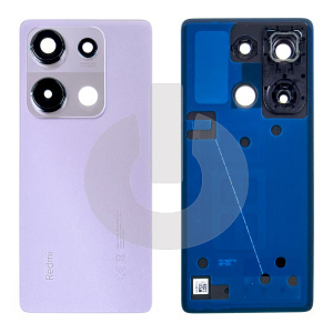 Крышка задняя для Xiaomi Redmi Note 14S (2502FRA65G) со стеклом камеры фиолетовая