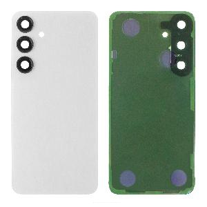 Крышка задняя для Samsung S24 (S921B) со стеклом камеры серая