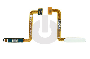 Шлейф кнопки включения для Samsung A23 4G (A235F) и сканер отпечатка пальца белый ORG