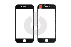 Стекло для переклейки iPhone 6S с OCA пленкой в рамке черное АКЦИЯ фото