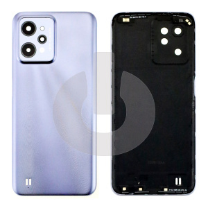 Крышка задняя для Realme C31 (RMX3501) со стеклом камеры серебряная фото