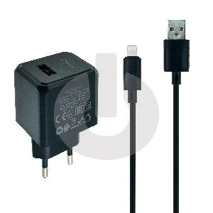 Зарядное устройство HOCO CS11A с кабелем USB - Lightning белое
