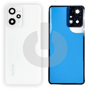 Крышка задняя для Realme 9 4G (RMX3521) со стеклом камеры белая фото