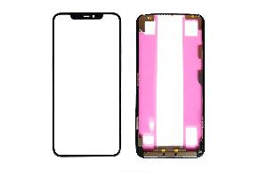 Стекло для переклейки iPhone 11 Pro Max с OCA пленкой в рамке черное АКЦИЯ