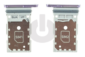 Лоток Sim для Samsung S22 (S901B)/ S22 Plus (S906B) фиолетовый АКЦИЯ фото